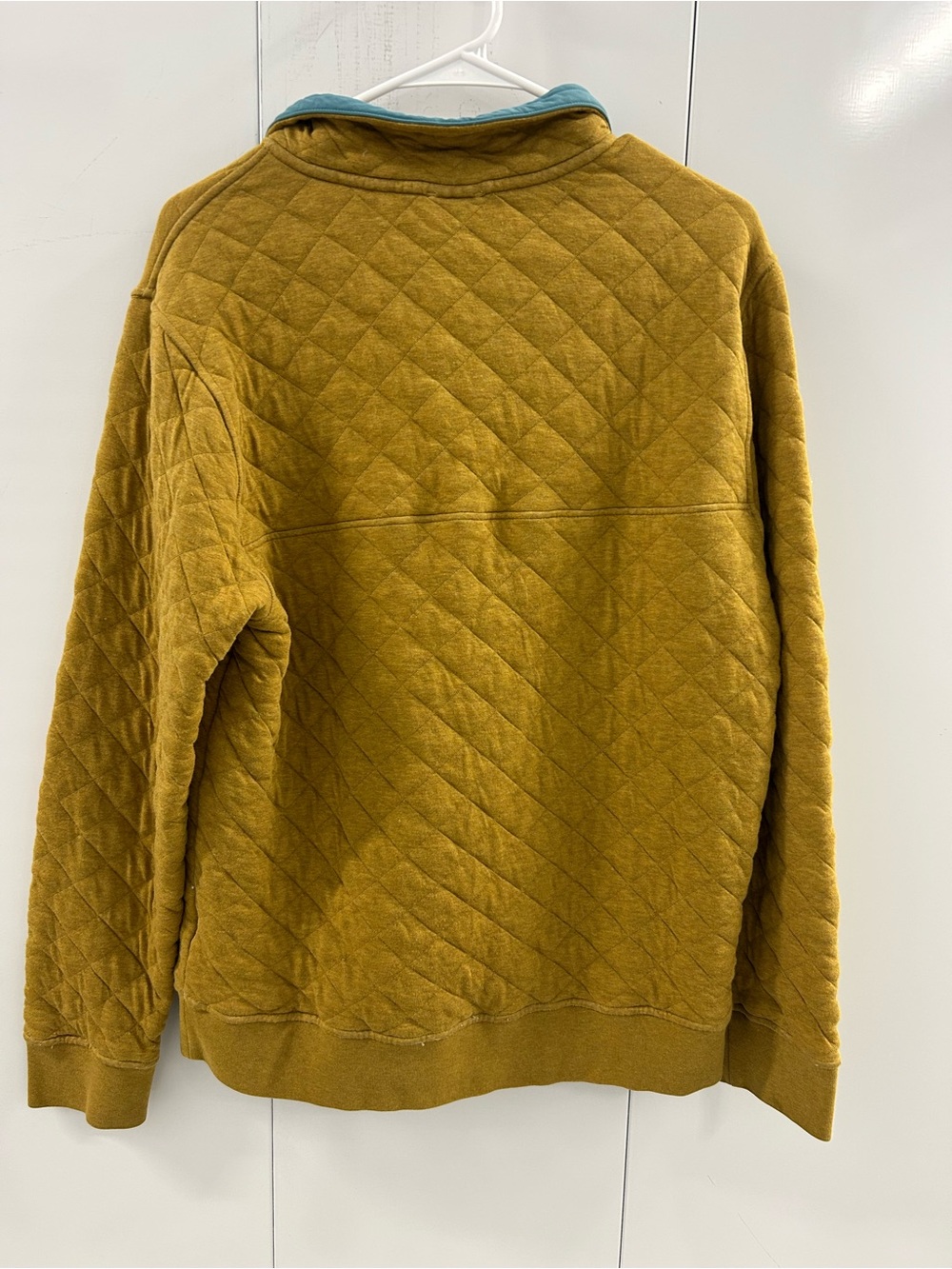 Patagonia Men's Organic Cotton Quilt Snap-T Pullover, Mustard Yellow, Size M - Picture 2 of 7